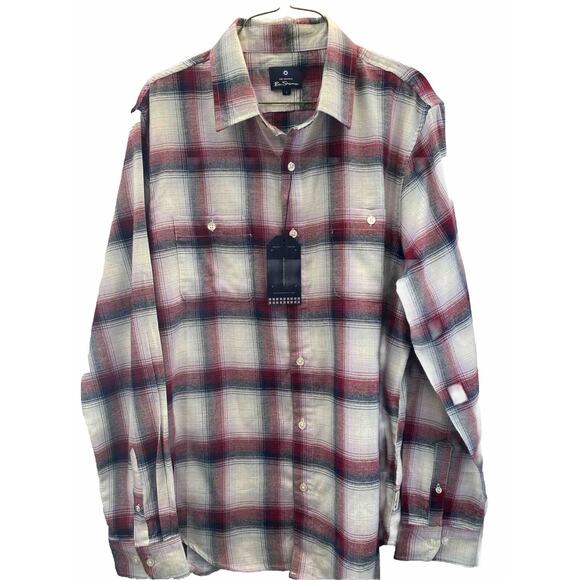 The original Ben Sherman Shirt Classic Button Down Long Sleeve Size Large - Picture 1 of 6